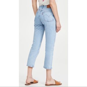 Levi’s Premium Original 501 Cropped Jeans in Tango Surge NEW